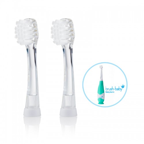 Brush-Baby Baby Sonic Replacement Brush Heads 18-36mths (2pcs)